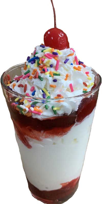 Strawberry Sunday Vanilla Ice Cream